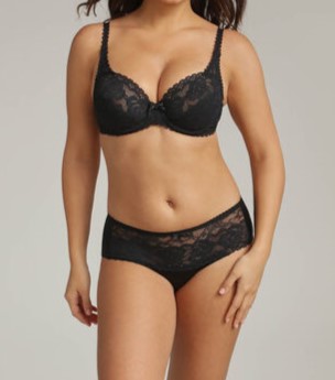 REGGISENO FLOWERY LACE CON FERRETTO NERO RICICLATO PLAYTEX