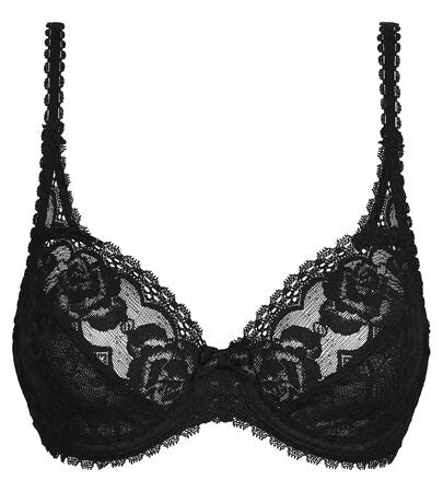 REGGISENO FLOWERY LACE CON FERRETTO NERO RICICLATO PLAYTEX