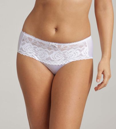 SLIP MIDI FLOWERY LACE BIANCO RICICLATO PLAYTEX