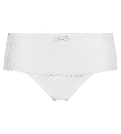 SLIP MIDI FLOWERY LACE BIANCO RICICLATO PLAYTEX