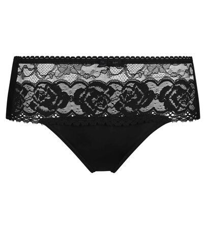 SLIP MIDI FLOWERY LACE NERO RICICLATO PLAYTEX