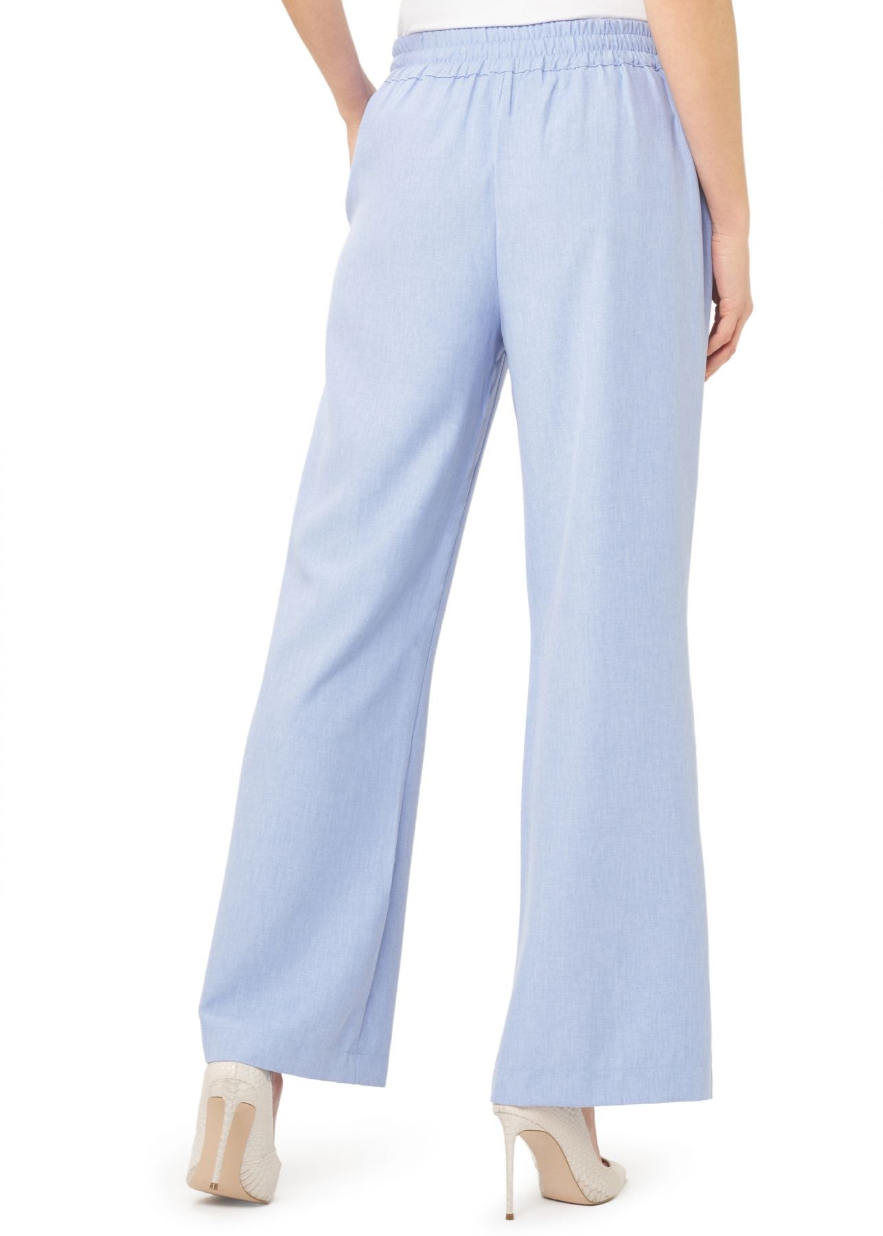 PANTALONI CHAMBRAY AZZURRO POLVERE PHILIPPE MATIGNON