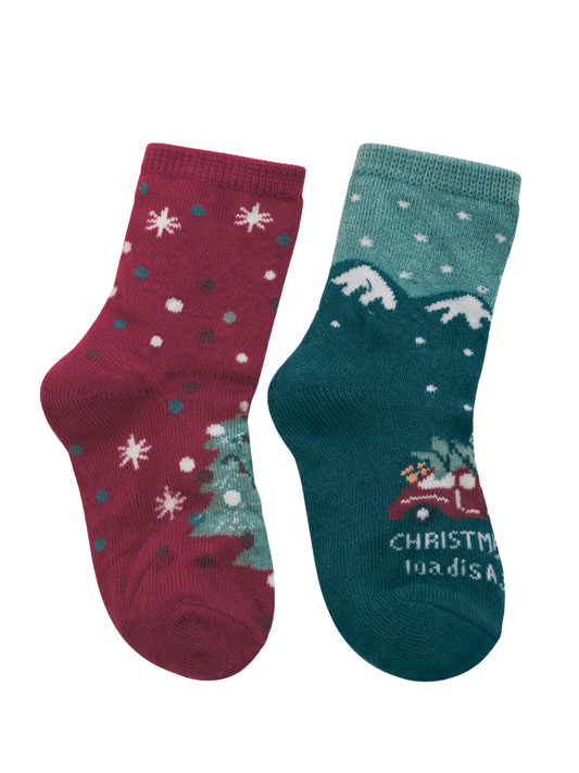 SET CALZINI BIMBI NATALIZI IN CONFEZIONE DA 2 YSABEL MORA