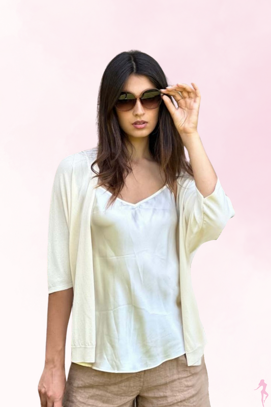 CARDIGAN MANICHE 3/4 NORTH POLE LADIES