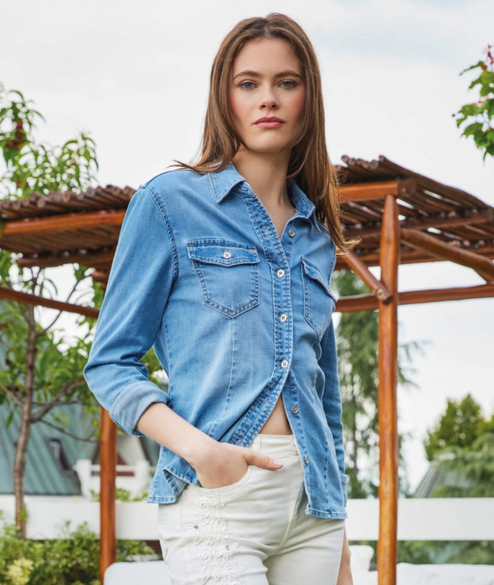 CAMICIA DENIM PHILIPPE MATIGNON