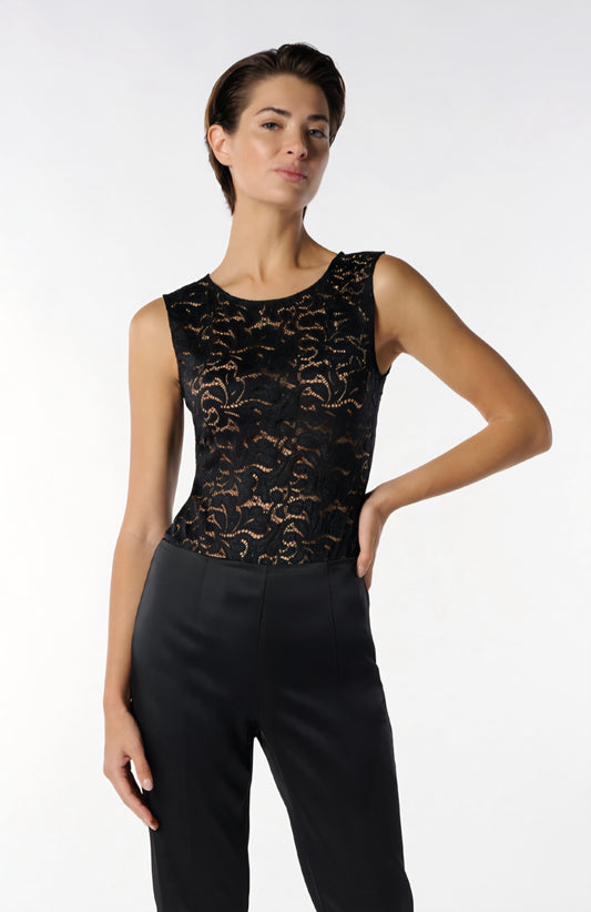 BODY SMANICATO IN PIZZO GLAMOUR LACE OROBLÙ