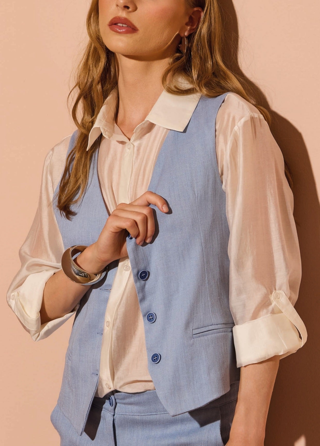GILET BRIDGE TESSUTO MILANO PHILIPPE MATIGNON