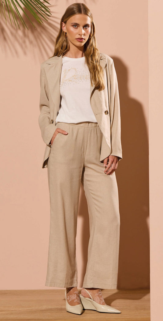 PANTALONE KATE IN LINO E VISCOSA PHILIPPE MATIGNON