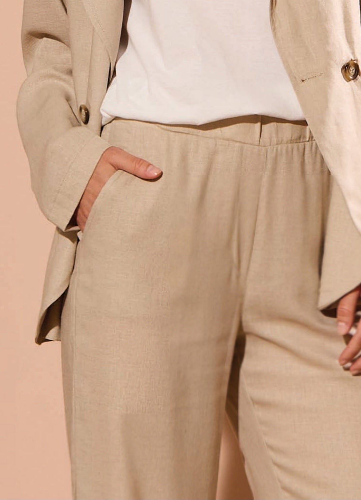 PANTALONE KATE IN LINO E VISCOSA PHILIPPE MATIGNON
