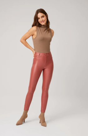 PANTALONI SKINNY EFFETTO PELLE YSABEL MORA