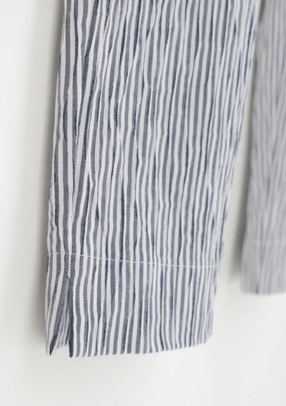 PANTALONE SIGARETTA IN COTONE ELASTICIZZATO STRIPES OROBLU