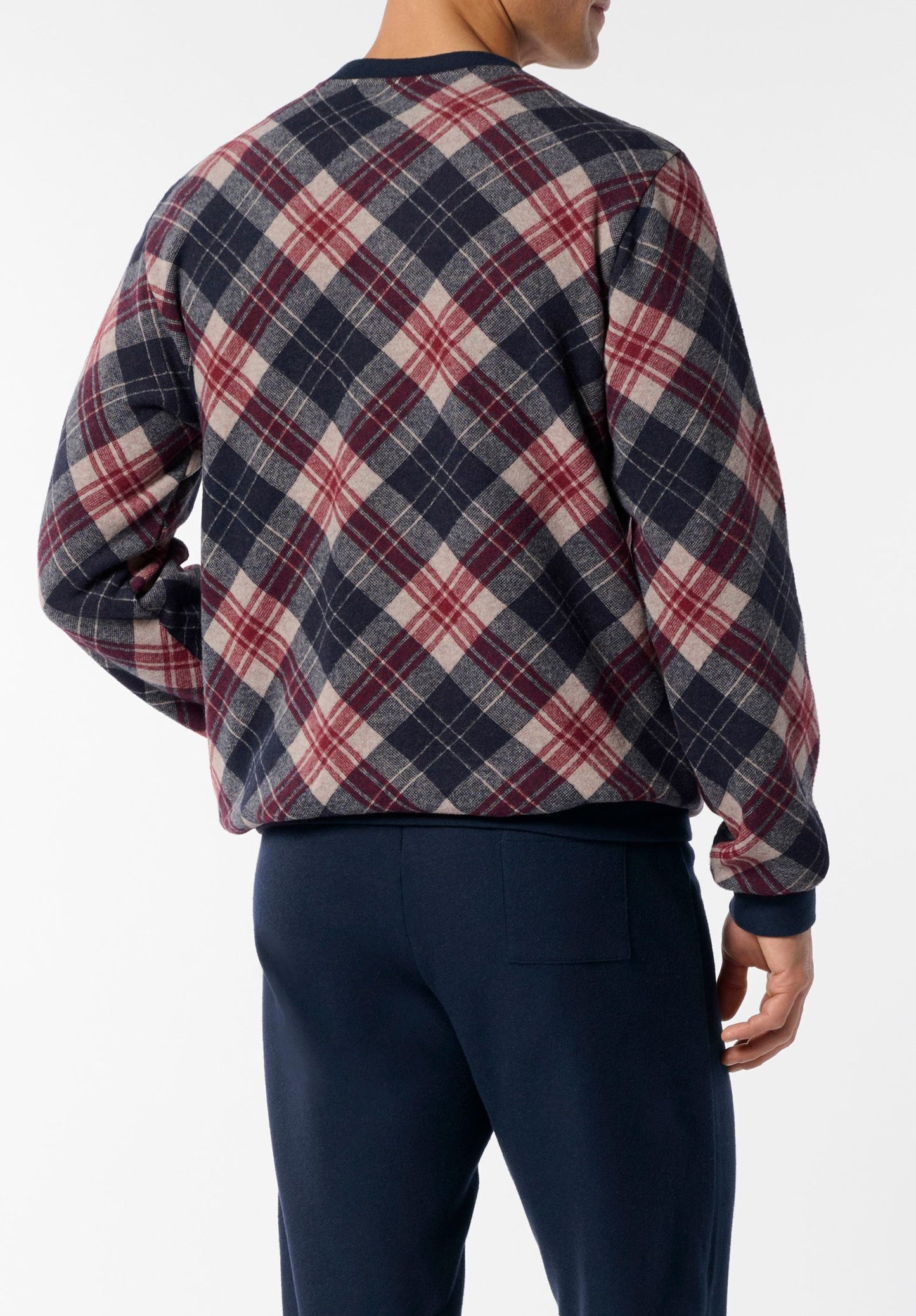 PIGIAMA LUNGO SERAFINO PUNTO MILANO SOFT QUADRI CAGI