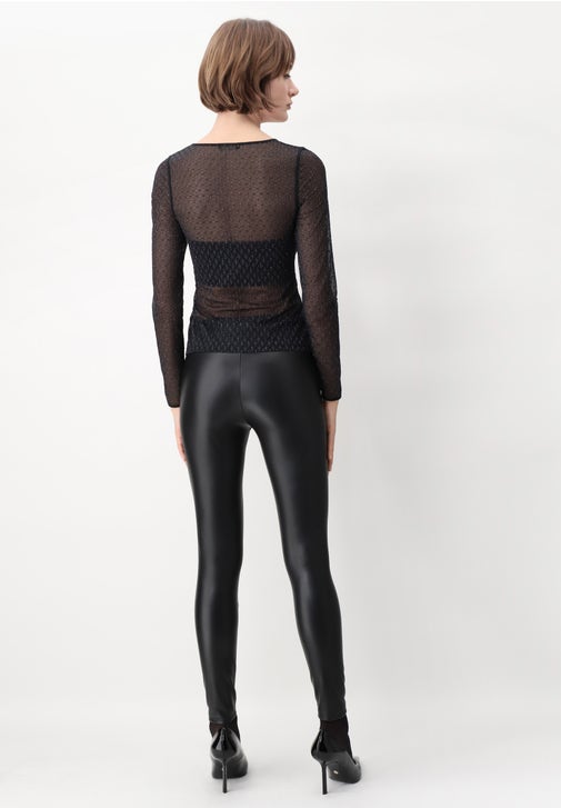 PANTALONE LEGGINGS IN ECO-PELLLE MUST PLUS OROBLÙ