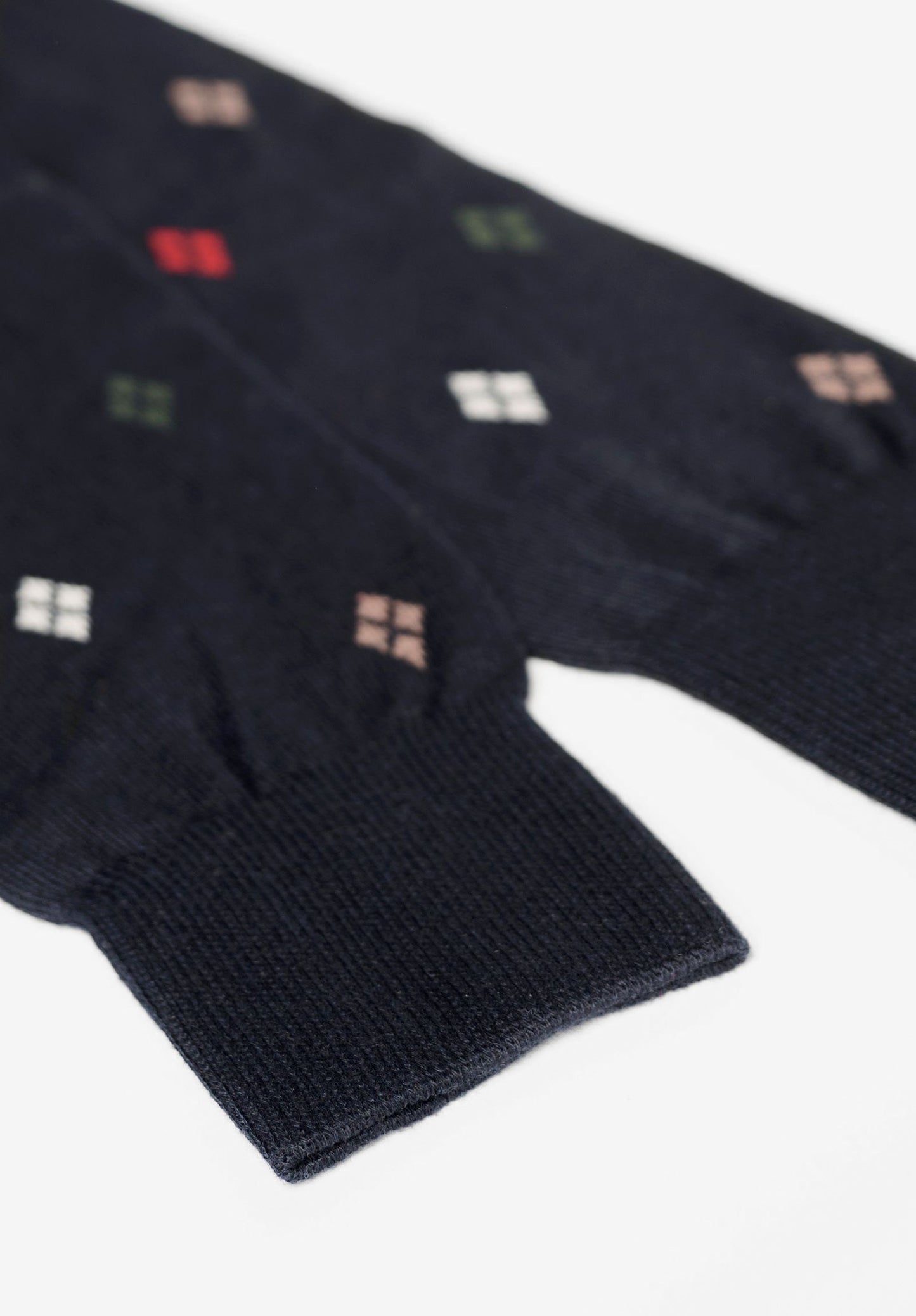 CALZA LUNGA IN COTONE E CASHMERE FANTASIA ARGYLE PEROFIL