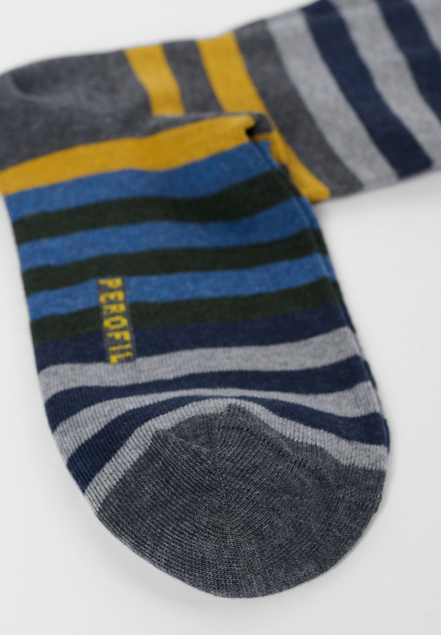 CALZA LUNGA IN COTONE FANTASIA A RIGHE PEROFIL