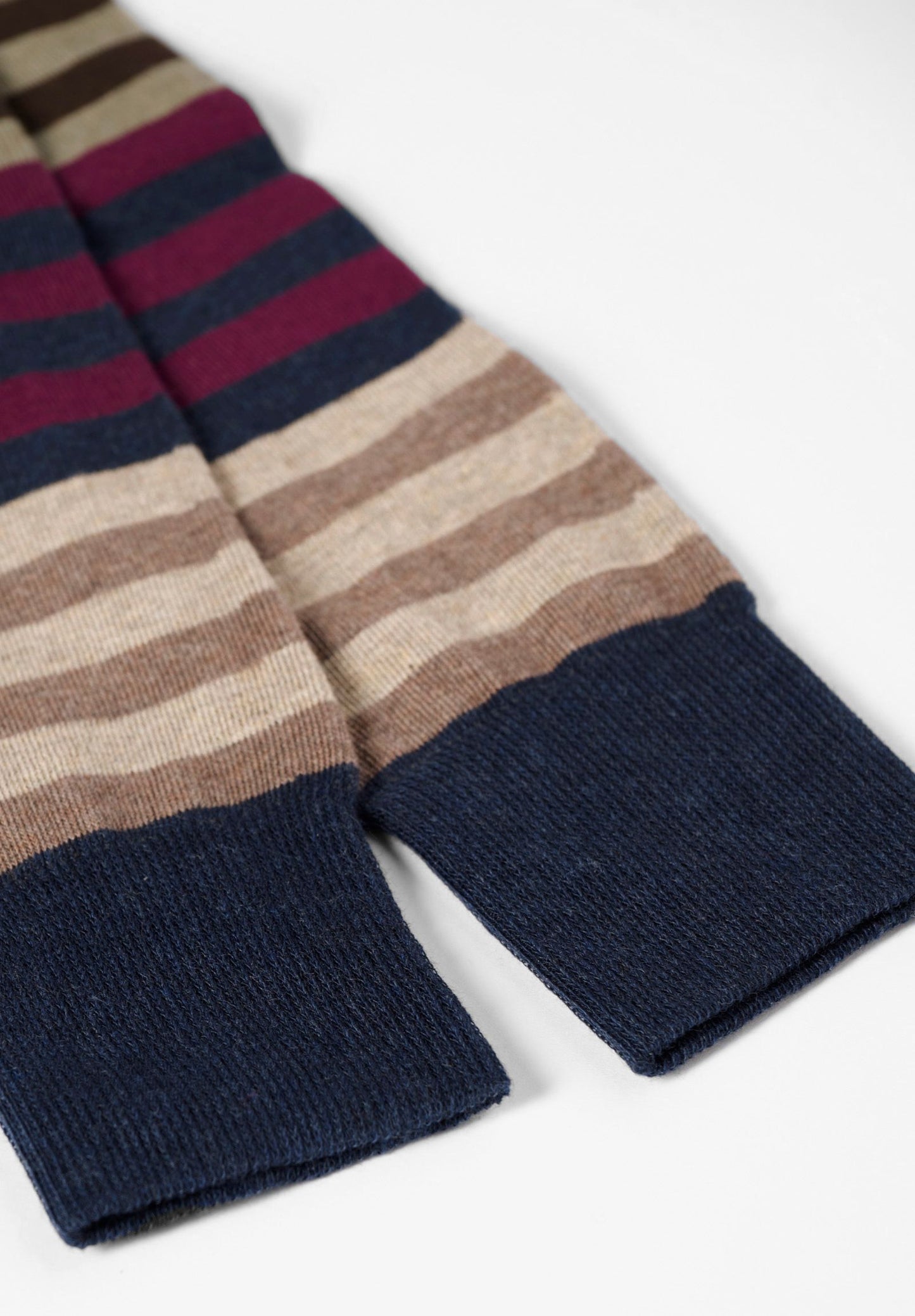 CALZA LUNGA IN COTONE FANTASIA A RIGHE PEROFIL