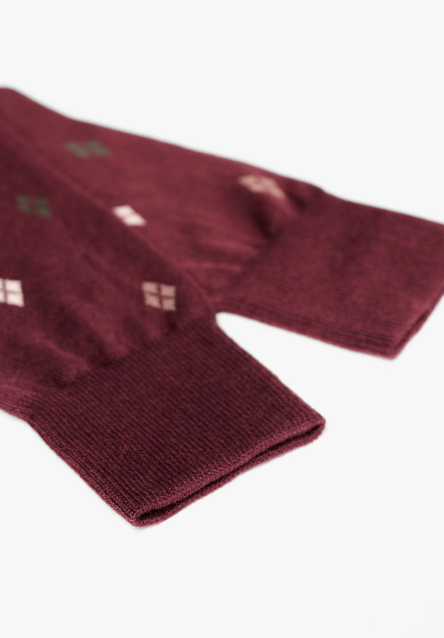 CALZA CORTA IN COTONE E CASHMERE DISEGNI ARGYLE PEROFIL