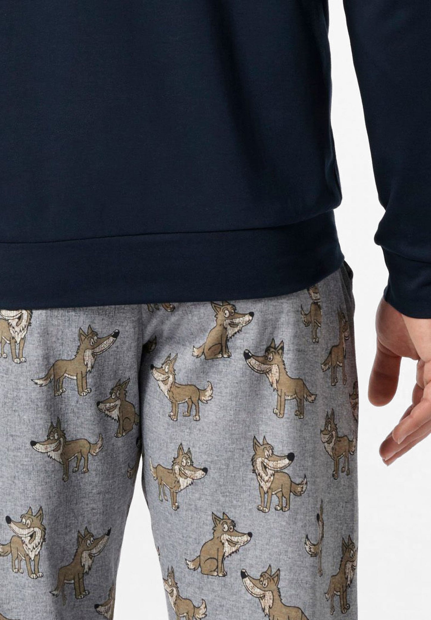 PIGIAMA UNISEX GIROCOLLO IN CALDO COTONE FANTASIA LUPO PEROFIL