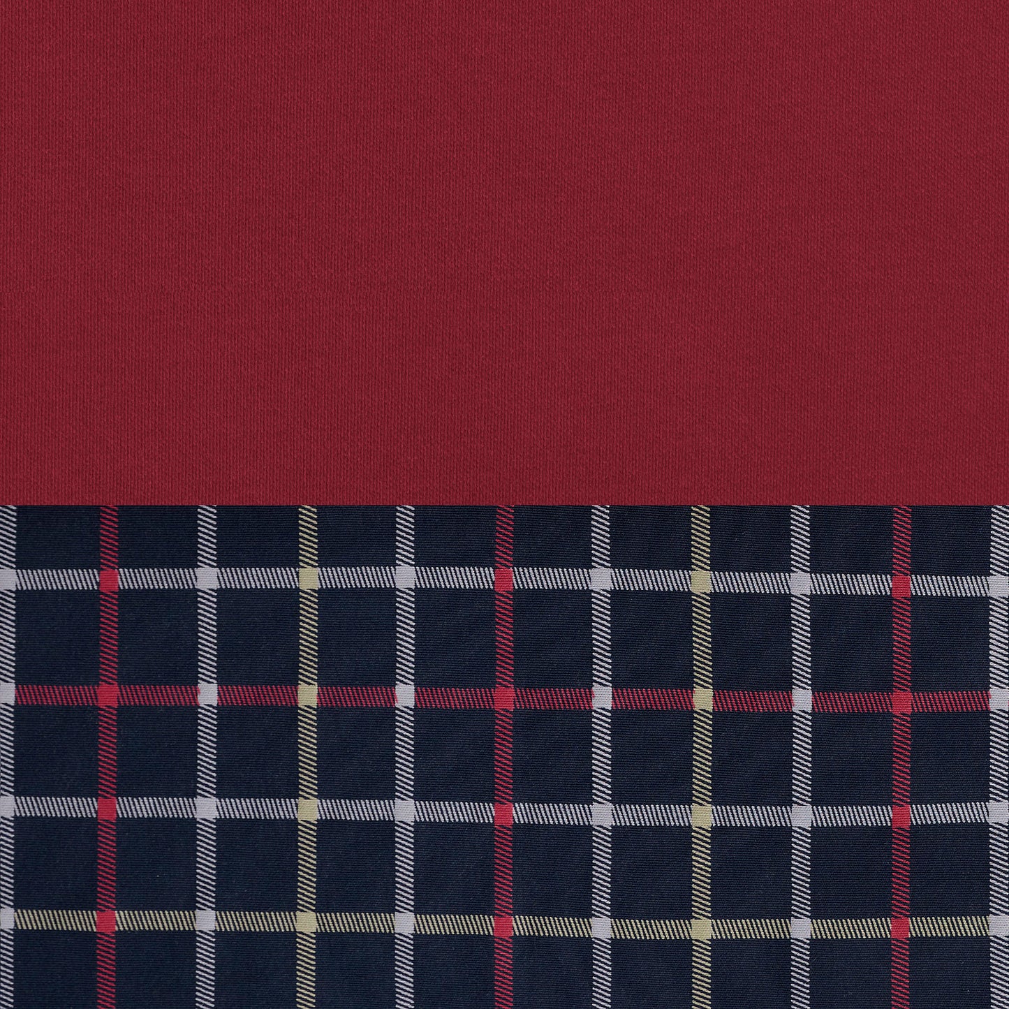 PIGIAMA UNISEX GIROCOLLO IN CALDO COTONE STAMPA CHECK PEROFIL