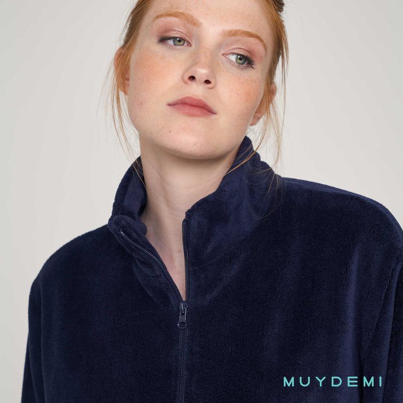 VESTAGLIA IN CINIGLIA BLU NAVY MUYDEMI