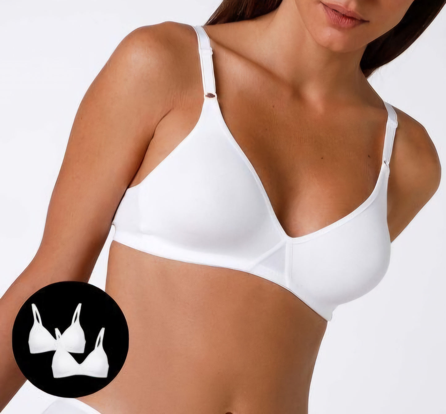 BIPACK REGGISENO COTTON LINE SENZA FERRETTO LOVABLE