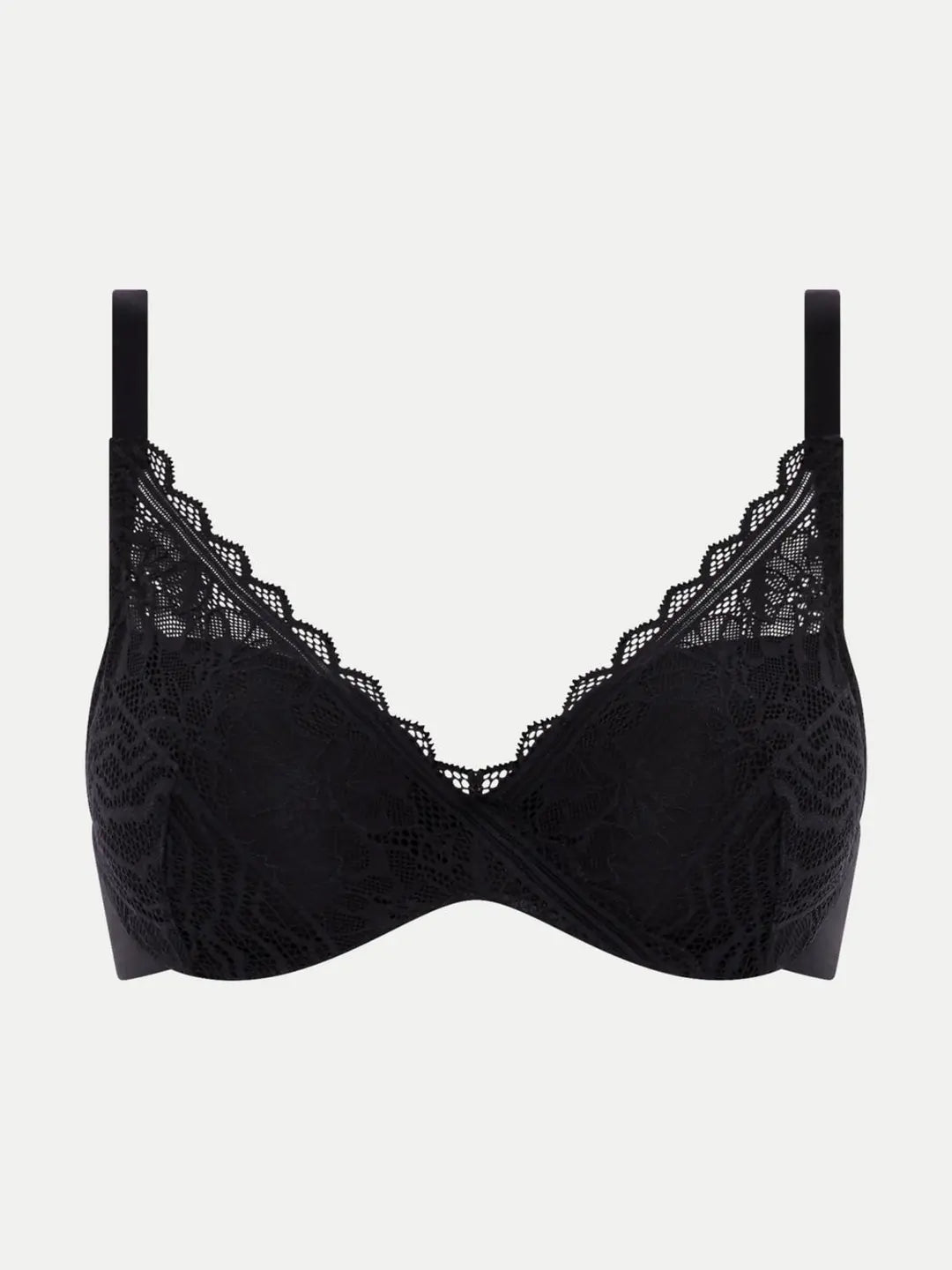 REGGISENO FLORAL TOUCH PREFORMATO NERO CHANTELLE EASYFEEL