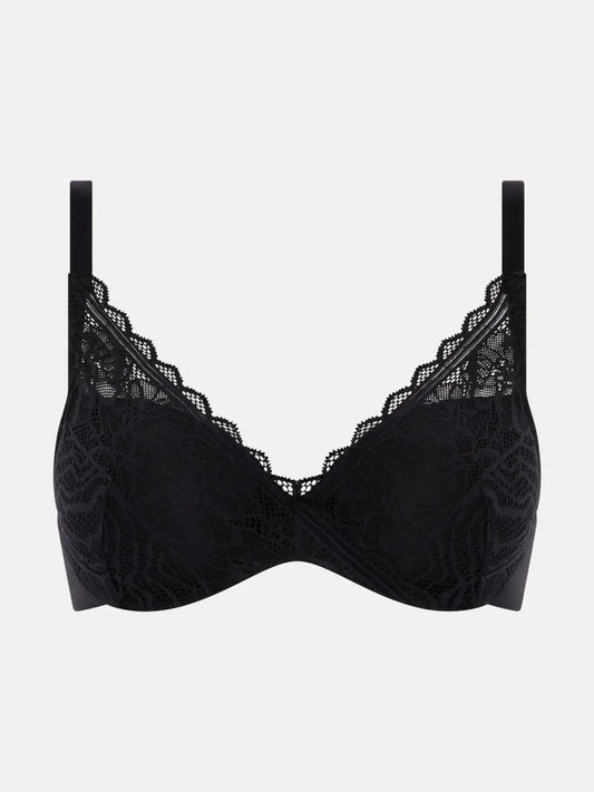 REGGISENO FLORAL TOUCH PREFORMATO NERO CHANTELLE EASYFEEL