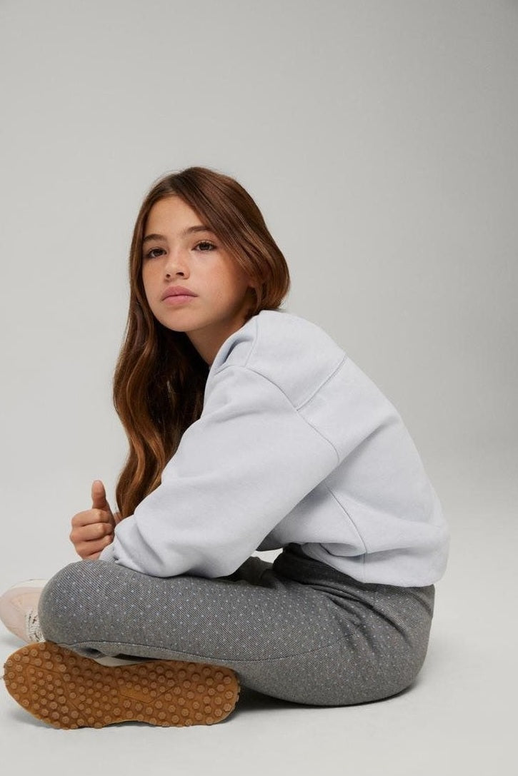 LEGGINGS TERMICO EFFETTO JEANS A POIS BAMBINA YSABEL MORA