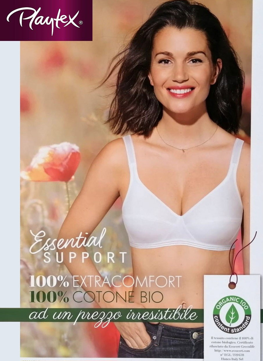 REGGISENO SENZA FERRETTO ESSENTIAL COTTON BIANCO PLAYTEX