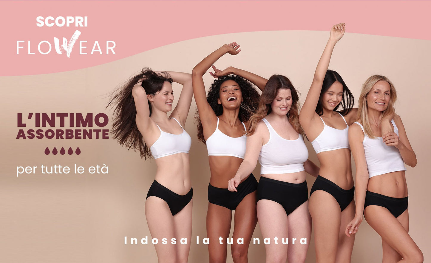 CULOTTE ASSORBENTE LAVABILE FLUSSO ABBONDANTE COTONELLA