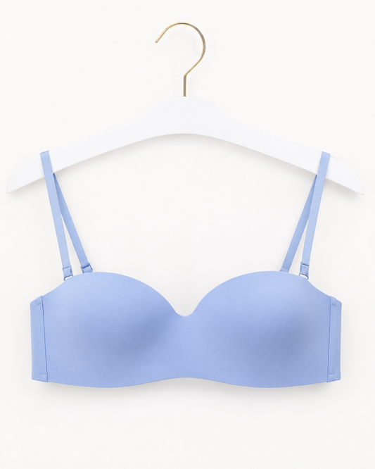 FASCIA IMBOTTITA SENZA SPALLINE CON FERRETTO PERFECT FIT AZZURRO OROBLU'