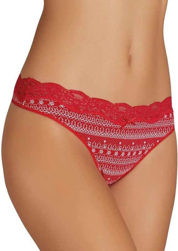 PERIZOMA MOTIVO FAIR ISLE ROSSO YSABEL MORA